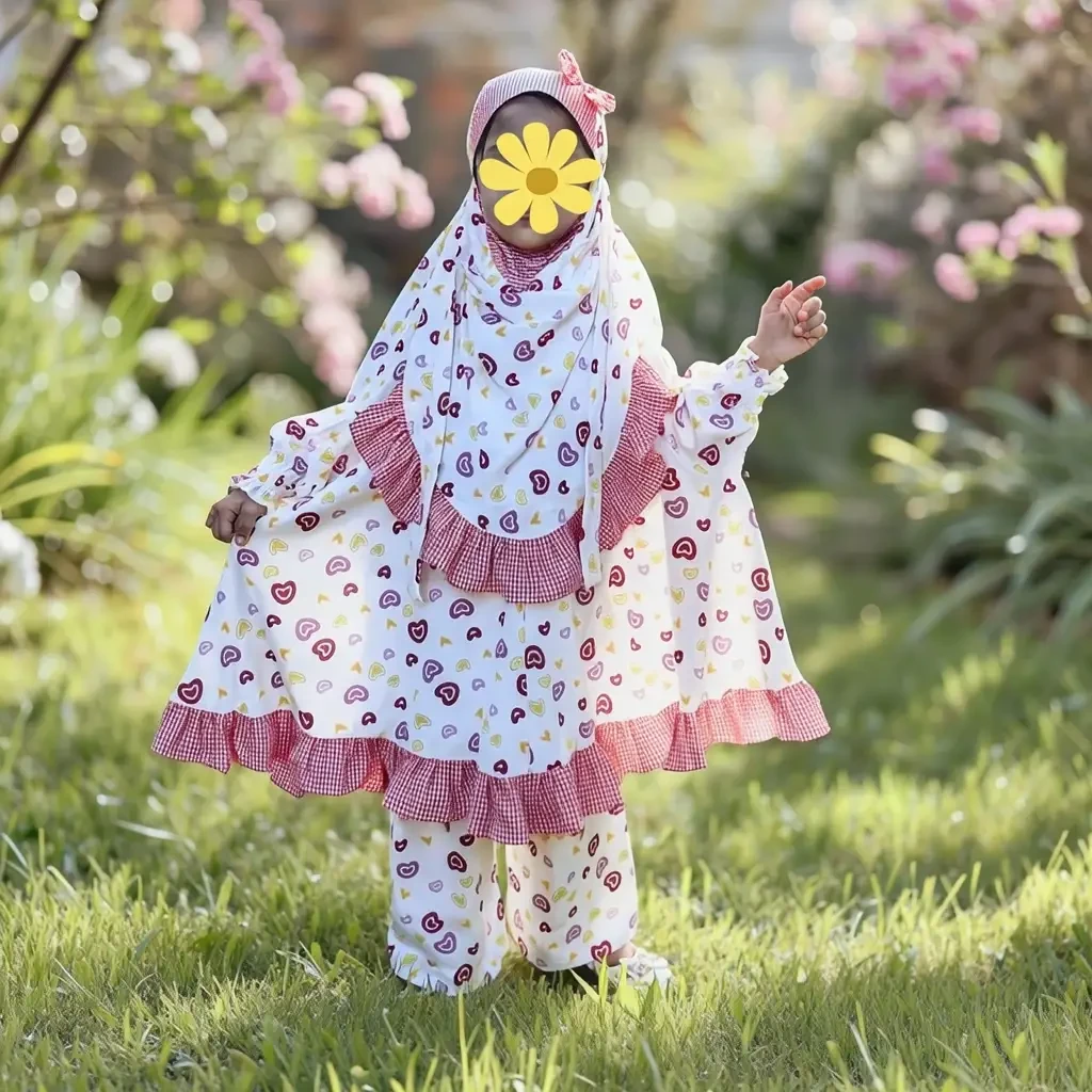 Kids Cherry Khimar Set KCKS124