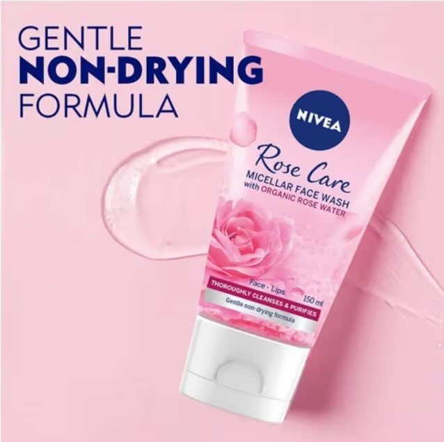 Nivea Rose Care Micellar Face Wash with Organic Rose Water 150ml