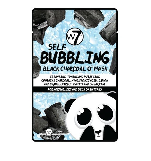 W7 Self-Bubbling Black Charcoal O2 Face