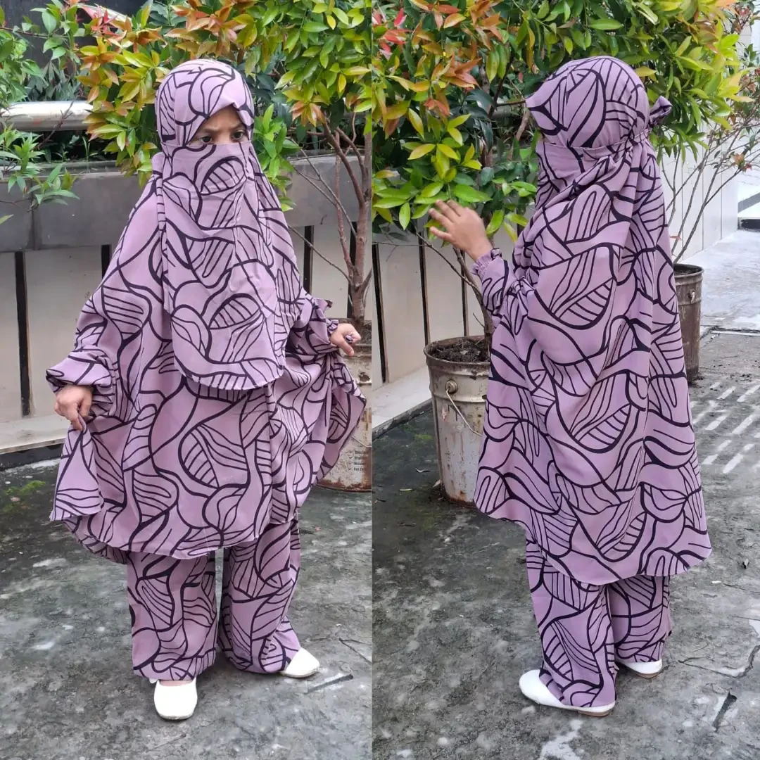Kids Cherry Khimar Set KCKS121