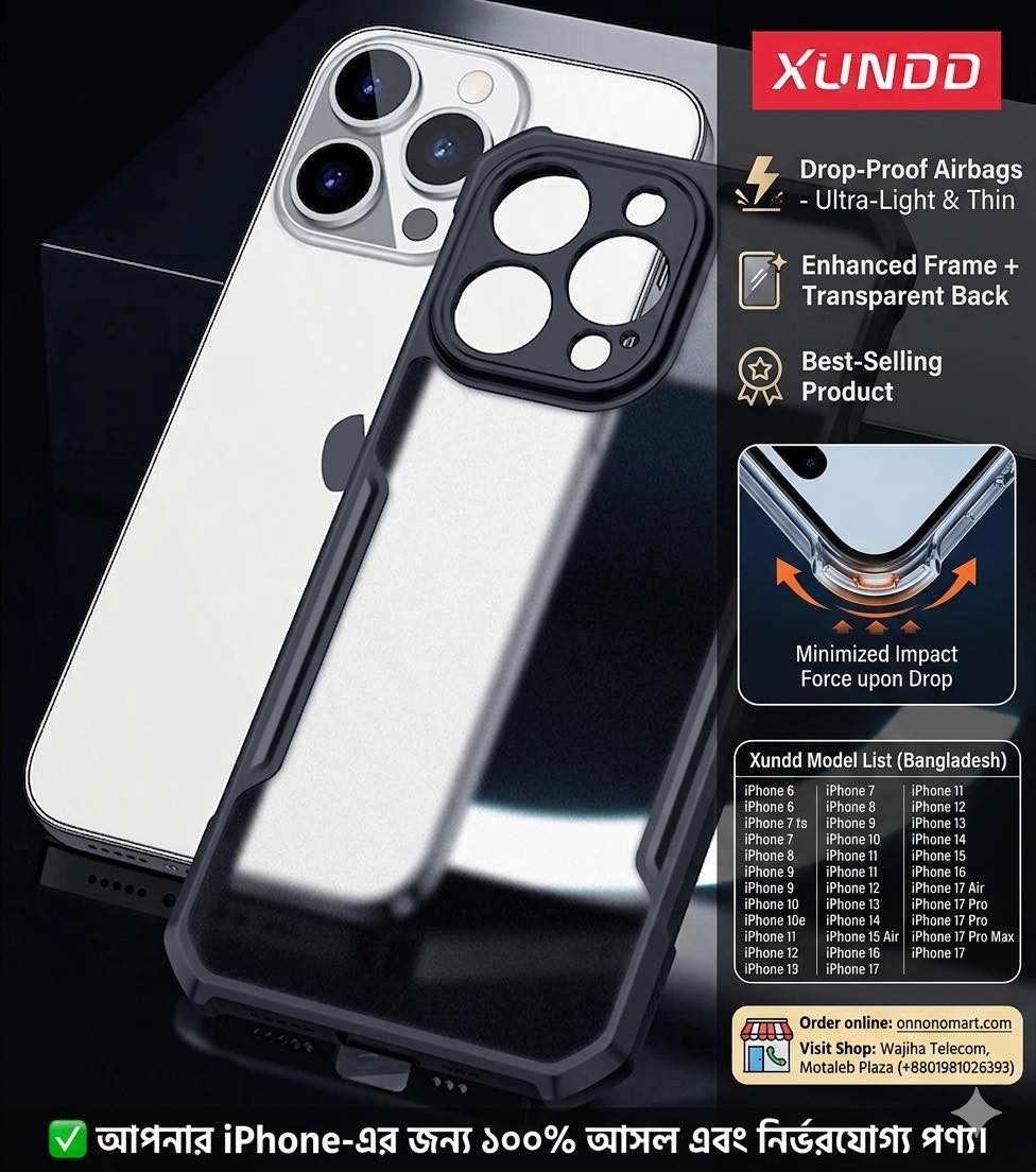 Shockproof Transparent Bumper Case for iPhone 13 & All Series